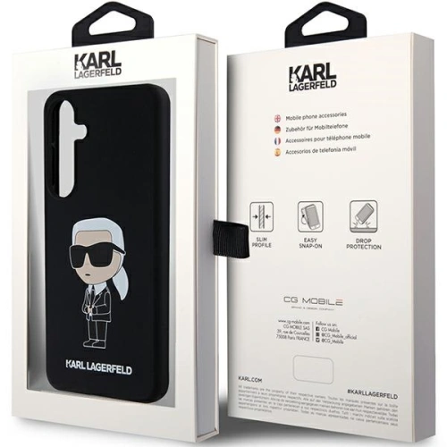 Kup Etui Karl Lagerfeld KLHCS24SSNIKBCK Samsung Galaxy S24 hardcase Silicone Ikonik negru/black - KLD1926 - {ean13} - Sklep Home Screen