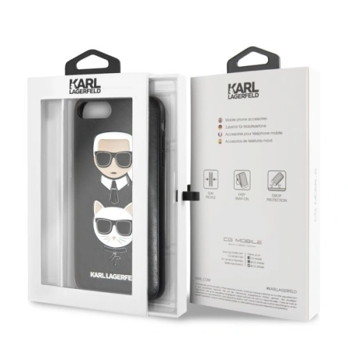 Kup Karl Lagerfeld KLHCI8LKICKC iPhone 7/8 Plus hardcase negru/black Karl & Choupette - KLD091BLK - {ean13} - Sklep Home Screen