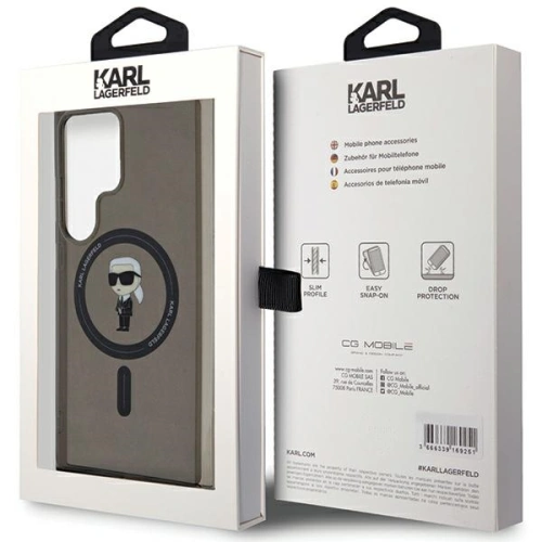 Kup Etui Karl Lagerfeld KLHMS24LHFCKNOK Samsung Galaxy S24 Ultra hardcase IML Ikonik MagSafe černý/black - KLD1928 - {ean13} - Sklep Home Screen