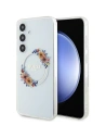 Case Guess GUHMS24MHFWFCT Samsung Galaxy S24+ Plus Hardcase IML Blumenkranz MagSafe transparent