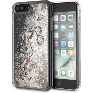Karl Lagerfeld KLHCI8LKSICGO iPhone 7/8 Plus gold hard case Iconic Liquid Glitter