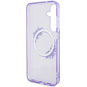 Buy Guess GUHMS24MHFWFCU Samsung Galaxy S24+ Plus hardcase IML Flowers Wreath MagSafe purple - GUE3355 - {ean13} - Home Screen Store Europe