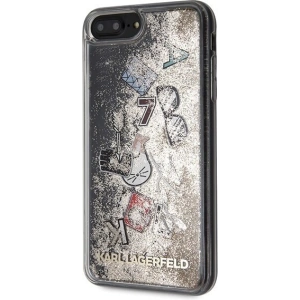 Kup Karl Lagerfeld KLHCI8LKSICGO iPhone 7/8 Plus złoty/gold hard case Iconic Liquid Glitter - KLD093GLD - {ean13} - Sklep Home Screen
