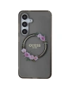 Kup Etui Guess GUHMS24SHFWFCK Samsung Galaxy S24 kemény tok IML Virágkoszorú MagSafe fekete/black - GUE3356 - {ean13} - Sklep Home Screen