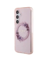 Kup Case Guess GUHMS24SHFWFCP Samsung Galaxy S24 Hardcase IML Flowers Wreath MagSafe rosa/pink - GUE3357 - {ean13} - Sklep Home Screen