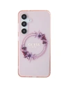 Kup Case Guess GUHMS24SHFWFCP Samsung Galaxy S24 Hardcase IML Flowers Wreath MagSafe rosa/pink - GUE3357 - {ean13} - Sklep Home Screen