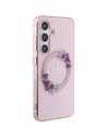 Kup Case Guess GUHMS24SHFWFCP Samsung Galaxy S24 Hardcase IML Flowers Wreath MagSafe rosa/pink - GUE3357 - {ean13} - Sklep Home Screen