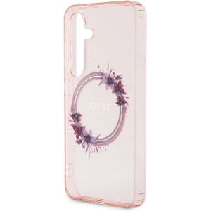 Kup Etui Guess GUHMS24SHFWFCP Samsung Galaxy S24 hardcase IML Flowers Wreath MagSafe różowy/pink - GUE3357 - {ean13} - Sklep Home Screen