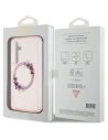 Kup Case Guess GUHMS24SHFWFCP Samsung Galaxy S24 Hardcase IML Flowers Wreath MagSafe rosa/pink - GUE3357 - {ean13} - Sklep Home Screen