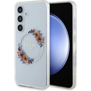 Kup Case Guess GUHMS24SHFWFCT Samsung Galaxy S24 Hardcase IML Blumenkranz MagSafe transparent - GUE3358 - {ean13} - Sklep Home Screen