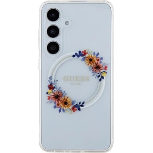 Kup Etui Guess GUHMS24SHFWFCT Samsung Galaxy S24 hardcase IML Flowers Wreath MagSafe przeźroczysty/transparent - GUE3358 - {ean13} - Sklep Home Screen