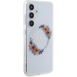 Kup Case Guess GUHMS24SHFWFCT Samsung Galaxy S24 Hardcase IML Blumenkranz MagSafe transparent - GUE3358 - {ean13} - Sklep Home Screen