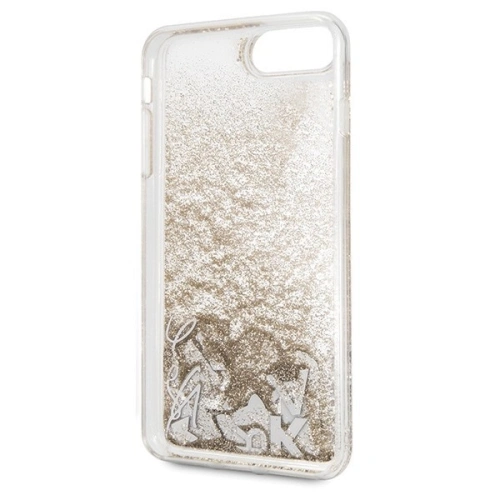 Kup Karl Lagerfeld KLHCI8LKSICGO iPhone 7/8 Plus zlatý/gold hard case Iconic Liquid Glitter - KLD093GLD - {ean13} - Sklep Home Screen