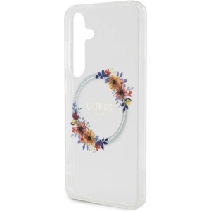Kup Etui Guess GUHMS24SHFWFCT Samsung Galaxy S24 hardcase IML Flowers Wreath MagSafe przeźroczysty/transparent - GUE3358 - {ean13} - Sklep Home Screen