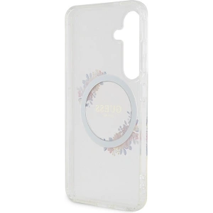Kup Etui Guess GUHMS24SHFWFCT Samsung Galaxy S24 hardcase IML Flowers Wreath MagSafe przeźroczysty/transparent - GUE3358 - {ean13} - Sklep Home Screen