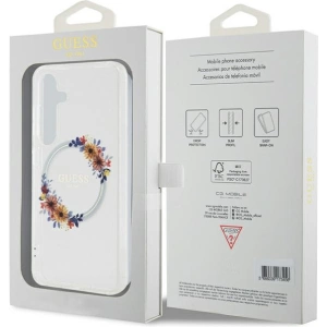 Kup Etui Guess GUHMS24SHFWFCT Samsung Galaxy S24 hardcase IML Flowers Wreath MagSafe przeźroczysty/transparent - GUE3358 - {ean13} - Sklep Home Screen