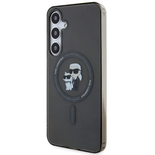 Buy Karl Lagerfeld KLHMS24MHGKCNOK Samsung Galaxy S24+ Plus hardcase IML Karl&Choupette Glitter MagSafe black - KLD1930 - {ean13} - Home Screen Store Europe