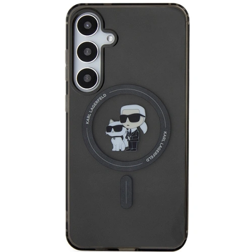 Buy Karl Lagerfeld KLHMS24MHGKCNOK Samsung Galaxy S24+ Plus hardcase IML Karl&Choupette Glitter MagSafe black - KLD1930 - {ean13} - Home Screen Store Europe