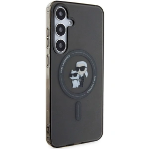 Kup Etui Karl Lagerfeld KLHMS24MHGKCNOK Samsung Galaxy S24+ Plus hardcase IML Karl&Choupette Glitter MagSafe czarny/black - KLD1930 - {ean13} - Sklep Home Screen