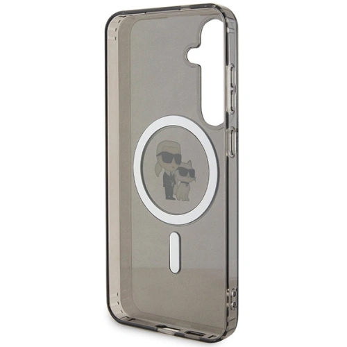 Buy Karl Lagerfeld KLHMS24MHGKCNOK Samsung Galaxy S24+ Plus hardcase IML Karl&Choupette Glitter MagSafe black - KLD1930 - {ean13} - Home Screen Store Europe