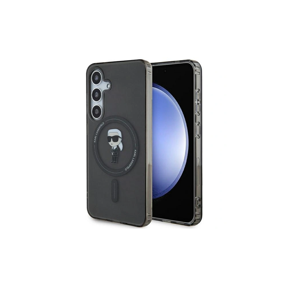 Etui Karl Lagerfeld KLHMS24SHFCKNOK Samsung Galaxy S24 hardcase IML Ikonik MagSafe czarny/black