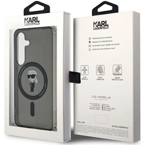Kup Case Karl Lagerfeld KLHMS24SHFCKNOK Samsung Galaxy S24 hardcase IML Ikonik MagSafe schwarz/black - KLD1932 - {ean13} - Sklep Home Screen