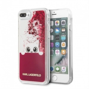 Kup Karl Lagerfeld KLHCI8LPABGFU iPhone 7/8 Plus fushia/różowy hard case Liquid Glitter - KLD094FKS - {ean13} - Sklep Home Screen