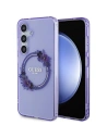 Kup Etui Guess GUHMS24SHFWFCU Samsung Galaxy S24 hardcase IML Flowers Wreath MagSafe fioletowy/purple - GUE3359 - {ean13} - Sklep Home Screen