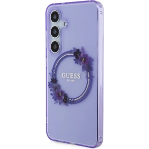 Kup Case Guess GUHMS24SHFWFCU Samsung Galaxy S24 Hardcase IML Blumenkranz MagSafe lila/purple - GUE3359 - {ean13} - Sklep Home Screen