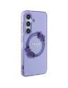 Buy Guess GUHMS24SHFWFCU Samsung Galaxy S24 hardcase IML Flowers Wreath MagSafe purple - GUE3359 - {ean13} - Home Screen Store Europe
