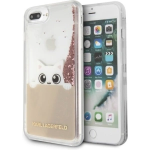 Kup Karl Lagerfeld KLHCI8LPABGNU iPhone 7/8 Plus różowo-złoty/pink gold hard case Liquid Glitter - KLD095RS - {ean13} - Sklep Home Screen