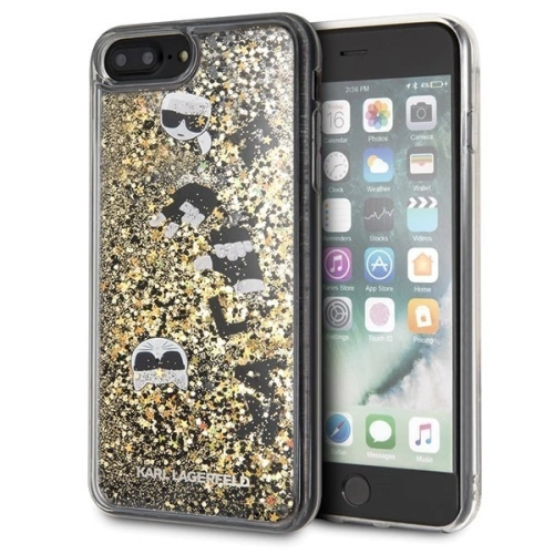 Kup Karl Lagerfeld KLHCI8LROGO iPhone 7/8 Plus schwarz & gold/schwarz & gold Hartschalenetui Glitter - KLD096BLKGLD - {ean13} - Sklep Home Screen