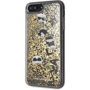 Kup Karl Lagerfeld KLHCI8LROGO iPhone 7/8 Plus czarno-złoty/black & gold hard case Glitter - KLD096BLKGLD - {ean13} - Sklep Home Screen