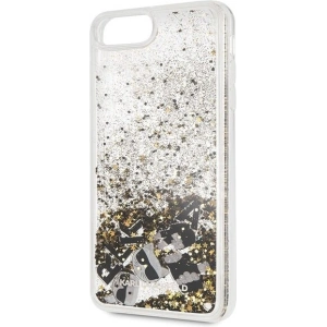 Kup Karl Lagerfeld KLHCI8LROGO iPhone 7/8 Plus czarno-złoty/black & gold hard case Glitter - KLD096BLKGLD - {ean13} - Sklep Home Screen