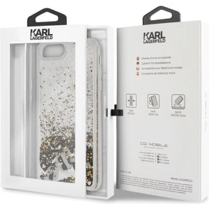 Kup Karl Lagerfeld KLHCI8LROGO iPhone 7/8 Plus czarno-złoty/black & gold hard case Glitter - KLD096BLKGLD - {ean13} - Sklep Home Screen
