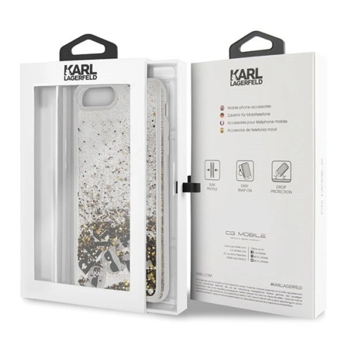 Kup Karl Lagerfeld KLHCI8LROGO iPhone 7/8 Plus schwarz & gold/schwarz & gold Hartschalenetui Glitter - KLD096BLKGLD - {ean13} - Sklep Home Screen