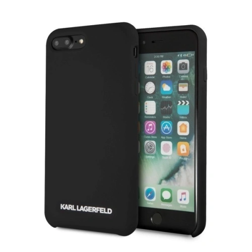 Kup Karl Lagerfeld KLHCI8LSLBKS iPhone 7/8 Plus hardcase negru/black Silicon - KLD097BLK - {ean13} - Sklep Home Screen