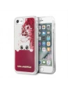 Karl Lagerfeld Apple KLHCI8PABGFU iPhone SE 2022/SE 2020/8/7 fushia/rosa Hartschalenetui Liquid Glitter