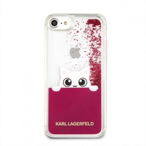 Kup Karl Lagerfeld KLHCI8PABGFU Apple iPhone SE 2022/SE 2020/8/7 fuchsia/roz hard case Liquid Glitter - KLD100FKS - {ean13} - Sklep Home Screen