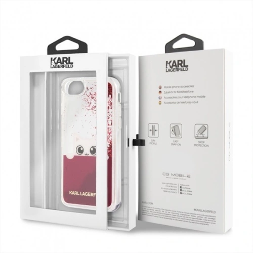 Kup Karl Lagerfeld KLHCI8PABGFU Apple iPhone SE 2022/SE 2020/8/7 fuchsia/roz hard case Liquid Glitter - KLD100FKS - {ean13} - Sklep Home Screen
