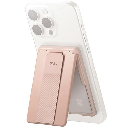 Kup UNIQ Heldro ID mágneses pénztárca állványos és pántos rózsaszín/blush pink színben - UNIQ1113 - {ean13} - Sklep Home Screen
