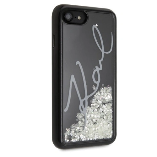 Buy Karl Lagerfeld KLHCI8PH2IR Apple iPhone SE 2022/SE 2020/8/7 black Glitter Signature - Glow in the dark - KLD102BLK - {ean13} - Home Screen Store Europe