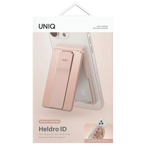 Kup Magnetyczny portfel z podpórką i paskiem UNIQ Heldro ID różowy/blush pink - UNIQ1113 - {ean13} - Sklep Home Screen