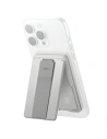 Magnetische Geldbörse mit Stütze und Riemen UNIQ Heldro ID grau/Chalk Grey
