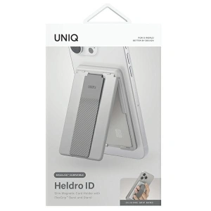 Kup Magnetická peněženka s podložkou a páskem UNIQ Heldro ID šedá/chalk grey - UNIQ1114 - {ean13} - Sklep Home Screen