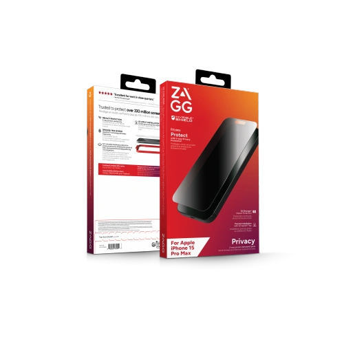 Buy ZAGG InvisibleShield Glass Elite Privacy Apple iPhone 15 Pro Max - ZAG98 - {ean13} - Home Screen Store Europe