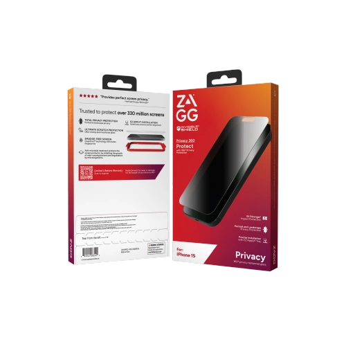 Buy ZAGG InvisibleShield Glass Elite Privacy Apple iPhone 15 - ZAG96 - {ean13} - Home Screen Store Europe