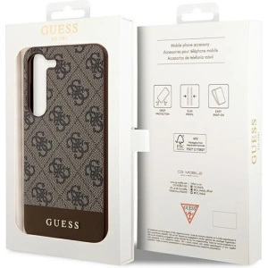 Kup Case Guess GUHCS24SG4GLBR Samsung Galaxy S24 Hartschale 4G Stripe Collection braun/brown - GUE3360 - {ean13} - Sklep Home Screen