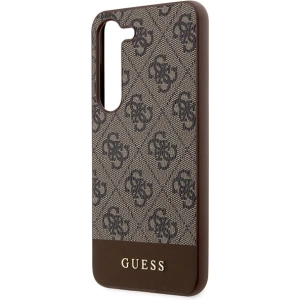 Kup Etui Guess GUHCS24SG4GLBR Samsung Galaxy S24 hardcase 4G Stripe Collection brązowy/brown - GUE3360 - {ean13} - Sklep Home Screen