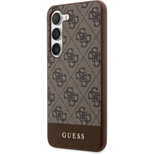 Kup Etui Guess GUHCS24SG4GLBR Samsung Galaxy S24 hardcase 4G Stripe Collection brązowy/brown - GUE3360 - {ean13} - Sklep Home Screen